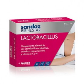 SANDOZ BIENESTAR LACTOBACILLUS 20 CAPSULAS