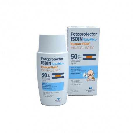 FOTOPROTECTOR ISDIN SPF-50+ FUSION FLUID MINERAL PEDIATRICS BABY 50 ML