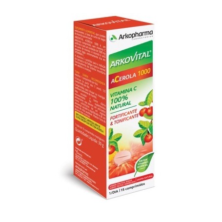 ARKOVITAL ACEROLA 1000 VITAMINA C 30 COMP