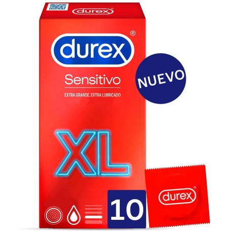 DUREX SENSITIVO XL PRESERVATIVOS 10 U