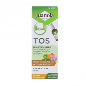 JUANOLA TOS SPRAY BUCAL SABOR MIEL MENTOLADA 120 ML