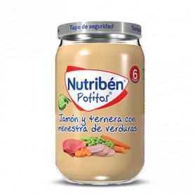 NUTRIBEN JAMON Y TERNERA CON MENESTRA DE VERDURAS 1 POTITO 235 g