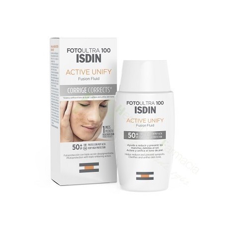 FOTOULTRA ISDIN ACTIVE UNIFY FUSION FLUID SPF50+ 50 ML